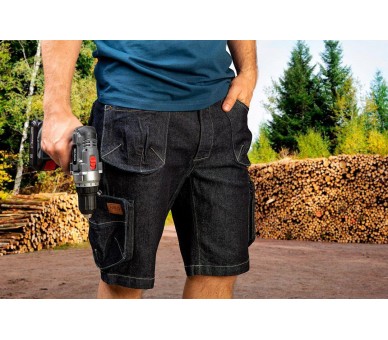 NEO TOOLS Shorts jeans masculino de segurança Tamanho M/50