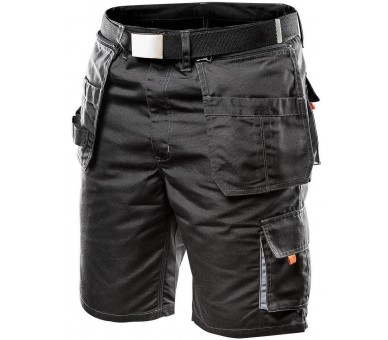 NEO TOOLS Men's work shorts, belt, detachable pockets Size L/52