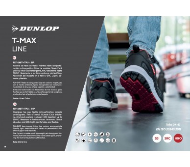 Dunlop T-MAX S1P Black - pracovní a bezpečnostní obuv 