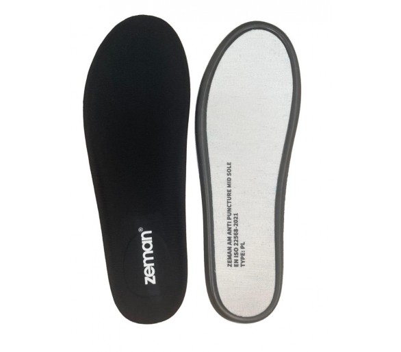 Zeman ANTIPERFOR semelle amovible anti-perforation Aramide + mousse EVA pour chaussures de sécurité
