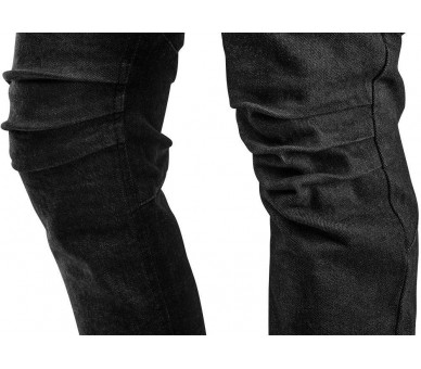 NEO TOOLS بنطال جينز رجالي للعمل، 5 جيوب، أسود مقاس S/48