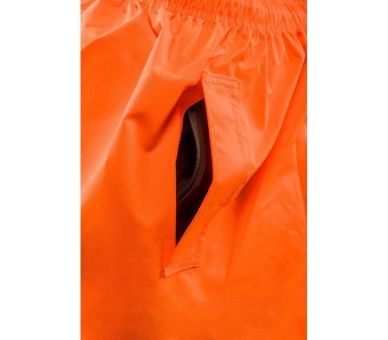 NEO TOOLS Reflexní pracovní kalhoty, voděodolné, oranžové Velikost L/52