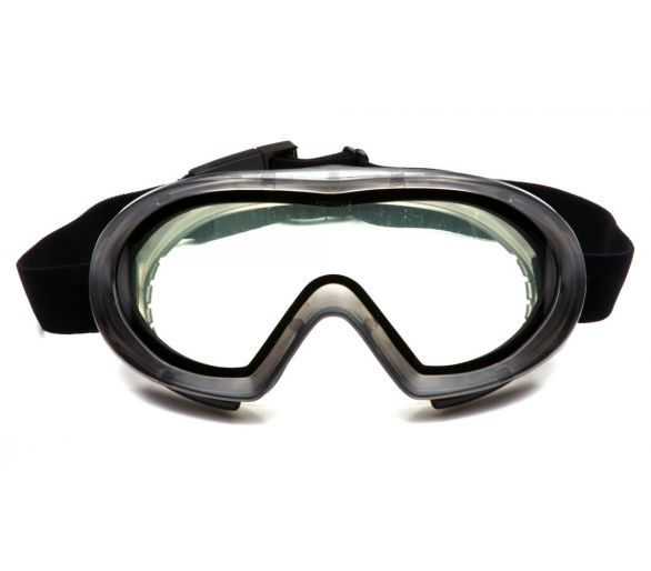 Capstone EG504DT, szemüveg, szürke keret, dupla átlátszó lencse, nem ködös