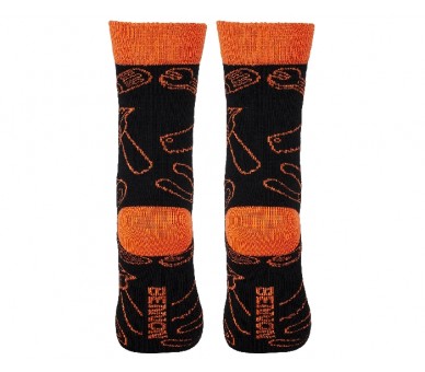 BENNONKY Tool Socks أسود/برتقالي