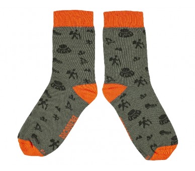BENNONKY Trek Socks green/orange