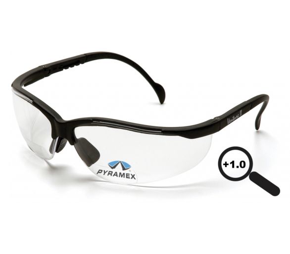 Venture II Čítačky ESB1810R10, +1 dioptrie, ochranné okuliare, číre