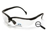 Venture II Readers ESB1810R10, +1 diopters, goggles, clear