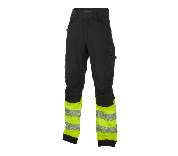 REFLECTOS Trousers black/yellow