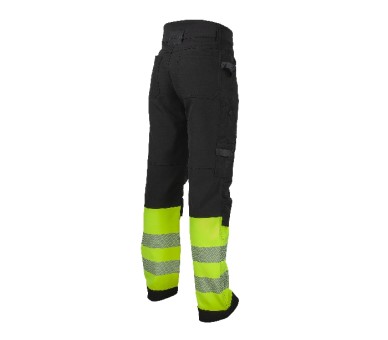 REFLECTOS Trousers black/yellow