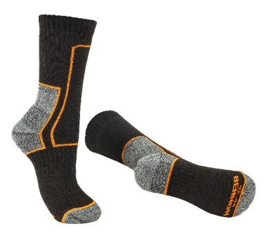 TREK Socke schwarz/orange