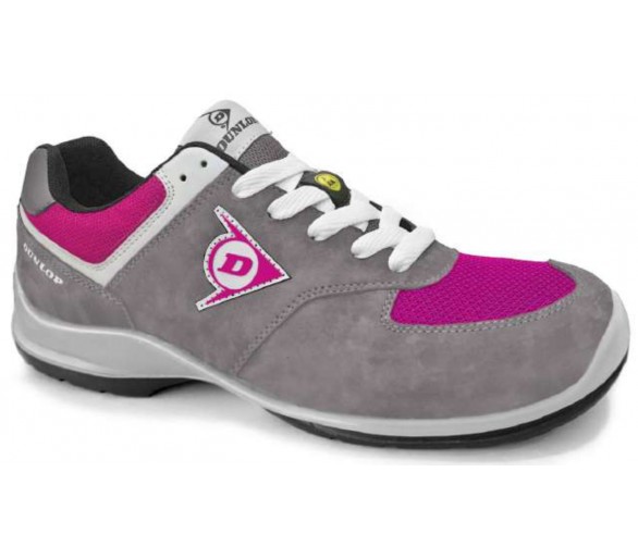 Dunlop FLYING ARROW Lady PU-PU ESD S3 - working and safety lady grey-pink shoes