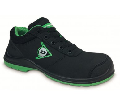 DUNLOP First One Adv Low PU-PU S3 - рабочая и защитная обувь черно-зеленая