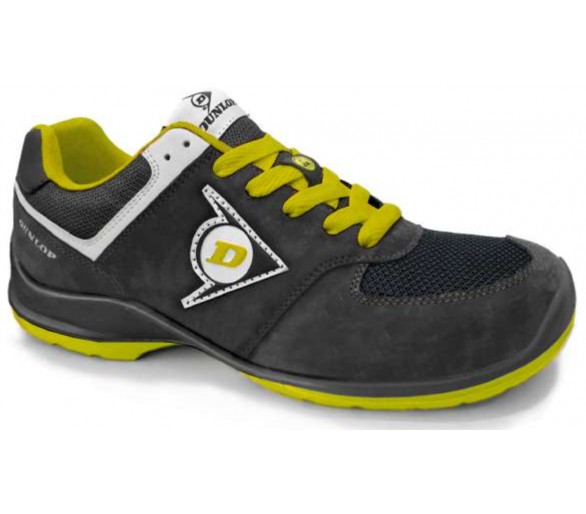 Dunlop FLYING SWORD PU-PU ESD S3 - working and safety shoes black-yellow