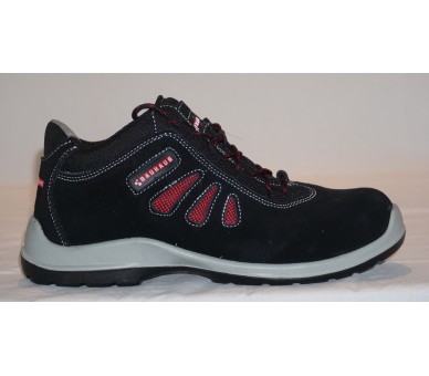 أحذية السلامة باللون الأسود والأحمر S3 BAUHAUS
