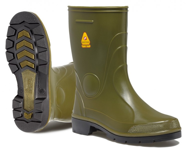 Pracovní a bezpečnostní gumové boty Rontani FARM zelené