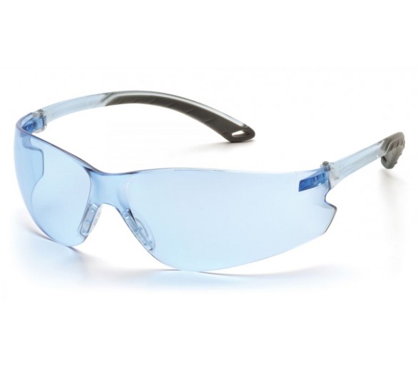 Itek ES5860S, óculos de segurança, aros azuis/cinza, azul claro