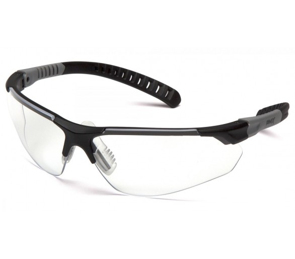 Sitecor SGL10110DTM Schutzbrille H2MAX, klare Antibeschlag-Linse, schwarzer Rand